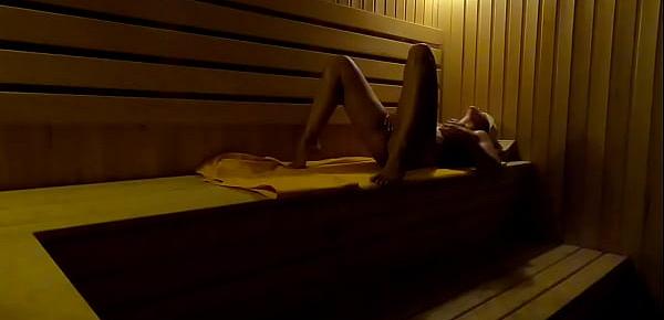 Hidden Camera Girl Masturbates In Sauna In A Sports Club At Night